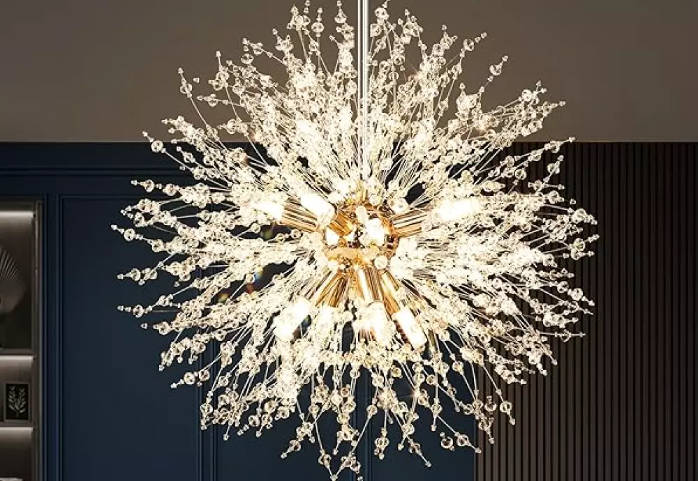 large crystal chandelier